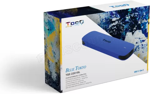 Photo de Boitier externe USB-C 3.2 Tooq TQE-2201 - M.2 NVMe Type 2280 (Bleu)