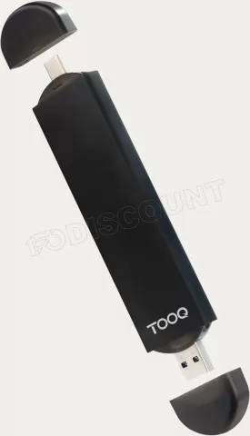 Photo de Boitier externe USB-C 3.2 + USB-A 3.0 Tooq TQE-2240B - NVMe M.2 Type 2280 (Noir)