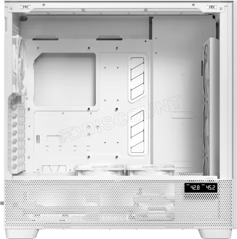 Photo de Boitier Grand Tour E-ATX Antec Flux Pro avec panneau vitré (Blanc/Marron)