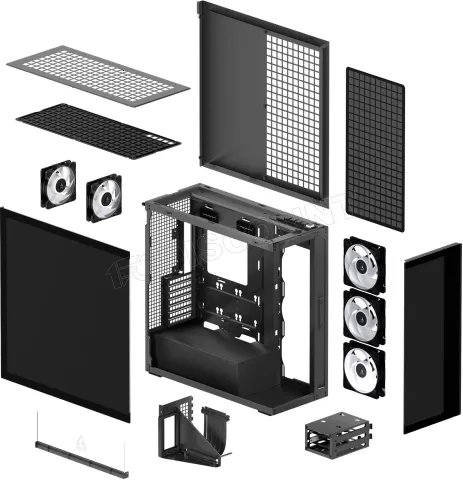Photo de Boitier Grand-Tour E-ATX Arctic Xtender VG Mirror RGB avec panneaux vitrés (Noir)