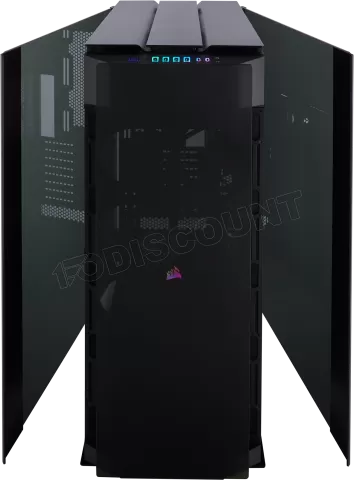 Photo de Boitier Grand Tour E-ATX Corsair Obsidian 1000D RGB avec panneaux vitrés (Noir)