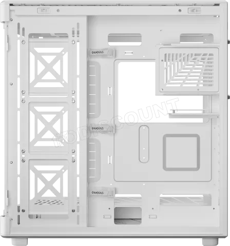 Photo de Boitier Grand Tour E-ATX Gamdias Neso P1 avec panneaux vitrés (Blanc/Noir)