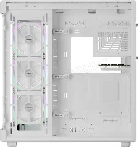 Photo de Boitier Grand Tour E-ATX Gamdias Neso P1 Pro avec panneaux vitrés (Blanc)