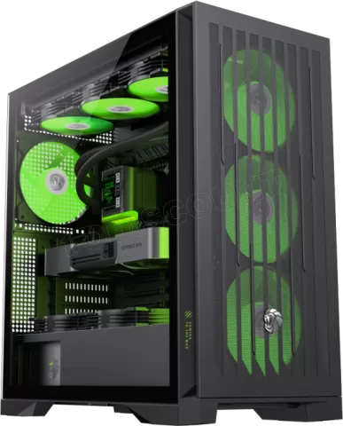 Photo de Boitier Grand Tour E-ATX Gamemax Leader 2 RGB avec panneau vitré (Noir)