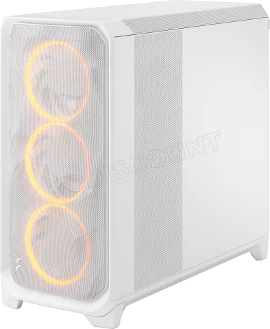 Photo de Boitier Grand Tour EE-ATX Fractal Design Meshify 3 XL RGB avec panneau vitré (Blanc)