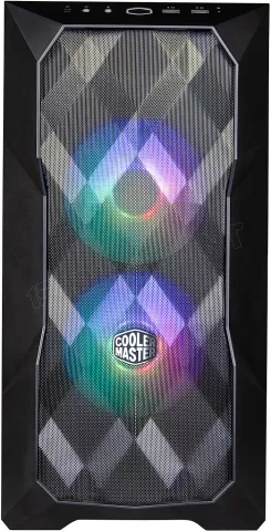 Photo de Boitier Micro ATX Cooler Master MasterBox TD300 Mesh RGB avec panneau vitré (Noir)