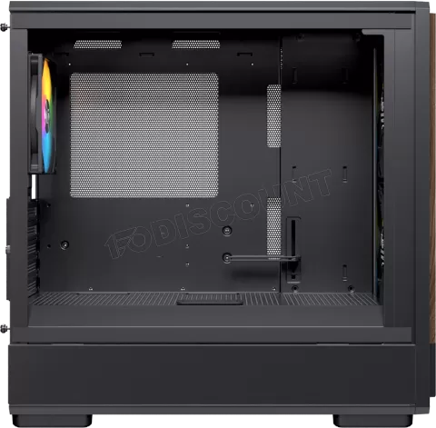 Photo de Boitier Micro ATX Einarex PM400 RGB avec panneau vitré (Noir)