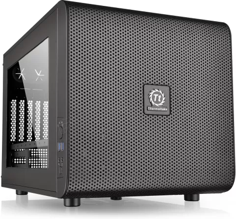 Photo de Boitier Micro ATX Thermaltake Core V21 avec fenêtre (Noir)