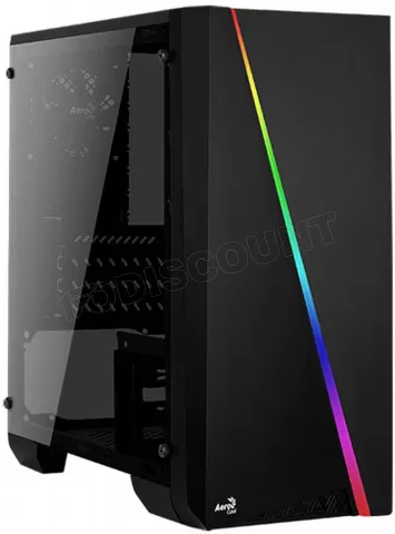 Photo de Boitier Micro Tour ATX AeroCool Cylon Mini RGB avec panneau vitré (Noir)