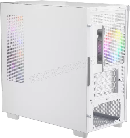 Photo de Boitier Mini Tour Micro ATX 1stPlayer Mi5 RGB avec panneaux vitrés (Blanc)