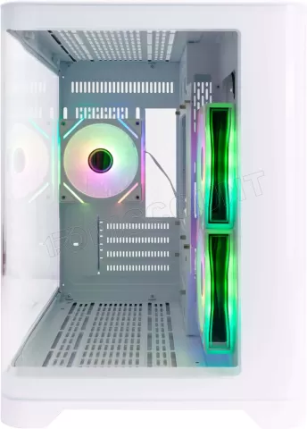 Photo de Boitier Mini Tour Micro ATX 1stPlayer UView 5 RGB avec panneaux vitrés (Blanc)