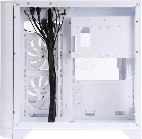 Photo de Boitier Mini Tour Micro ATX 1stPlayer UView 5 RGB avec panneaux vitrés (Blanc)