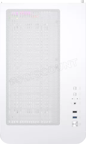 Photo de Boitier Mini Tour Micro ATX 1stPlayer UView 6 RGB avec panneaux vitrés (Blanc)