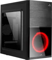 Photo de Boitier Mini Tour Micro ATX AeroCool CS-105 Red avec fenêtre (Noir)