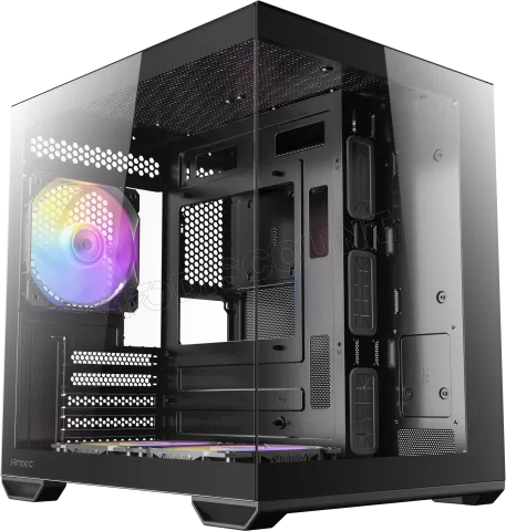 Photo de Boitier Mini Tour Micro-ATX Antec CX60M RGB avec panneaux vitrés (Noir)