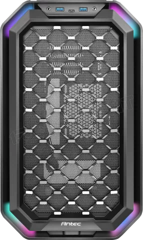 Photo de Boitier Mini Tour Micro-ATX Antec Dark Cube RGB avec panneaux vitrés (Noir)