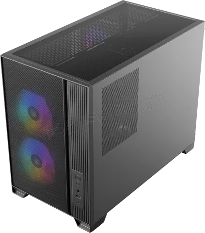 Photo de Boitier Mini Tour Micro ATX Antec Flux M RGB avec panneau vitré (Noir)
