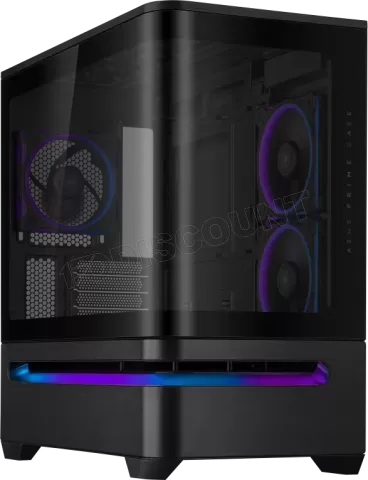 Photo de Boitier Mini Tour Micro ATX ASUS Prime AP202 ARGB avec panneaux vitrés (Noir)