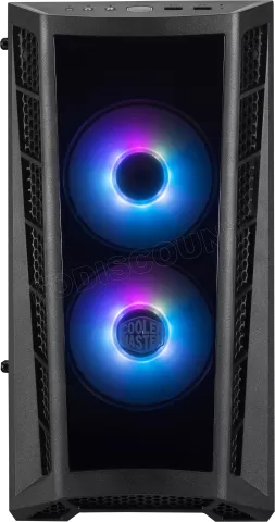 Photo de Boitier Mini Tour Micro ATX Cooler Master MasterBox MB320L RGB avec panneaux vitrés (Noir)