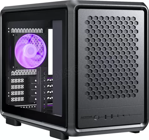 Photo de Boitier Mini Tour Micro ATX Cooler Master MasterFrame 400 Mesh RGB avec panneau vitré (Noir)
