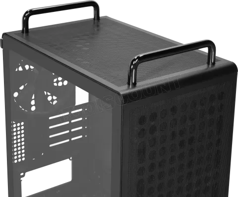 Photo de Boitier Mini Tour Micro ATX Cooler master Qube 340 avec panneau vitré (Noir)
