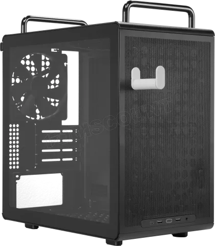 Photo de Boitier Mini Tour Micro ATX Cooler master Qube 340 avec panneau vitré (Noir)