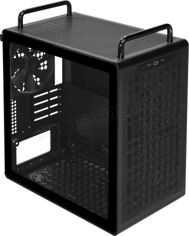 Photo de Boitier Mini Tour Micro ATX Cooler master Qube 340 avec panneau vitré (Noir)