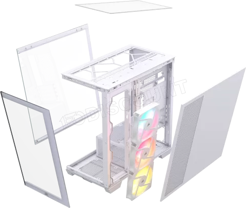 Photo de Boitier Mini Tour Micro ATX Corsair 2800X RS-R RGB avec panneaux vitrés (Blanc)
