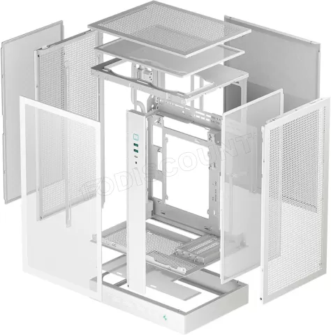 Photo de Boitier Mini Tour Micro ATX DeepCool CH270 Digital avec panneau vitré (Blanc)