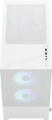 Photo de Boitier Mini Tour Micro ATX Fractal Design Pop Mini Air RGB Avec panneau vitré (Blanc)
