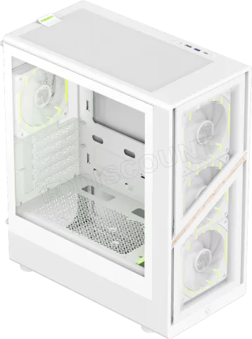 Photo de Boitier Mini Tour Micro ATX Gamemax Aeris 330 RGB avec panneau vitré (Blanc)