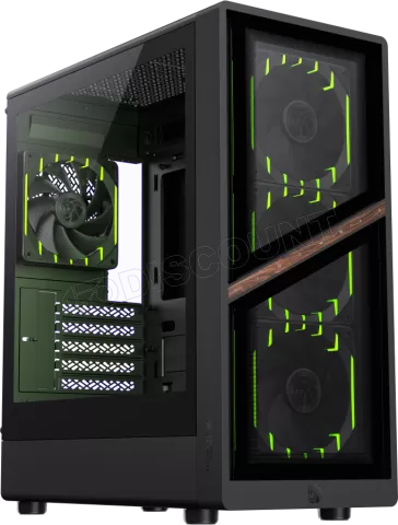 Photo de Boitier Mini Tour Micro ATX Gamemax Aeris 330 RGB avec panneau vitré (Noir)