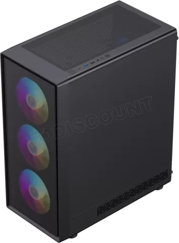 Photo de Boitier Mini Tour Micro ATX Gamemax Storm 2 RGB avec panneau vitré (Noir)