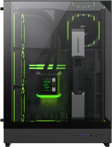 Photo de Boitier Mini Tour Micro ATX Gamemax T20 RGB avec panneaux vitrés (Noir)