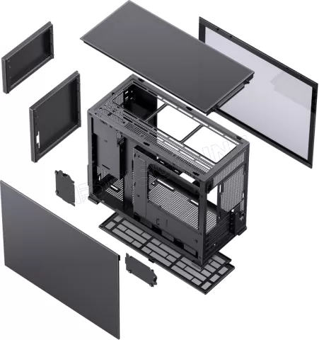 Photo de Boitier Mini Tour Micro ATX Jonsbo D31 Screen avec panneau vitré (Noir)