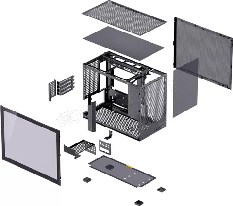 Photo de Boitier Mini Tour Micro ATX Jonsbo D32 Pro avec panneau vitré (Noir)
