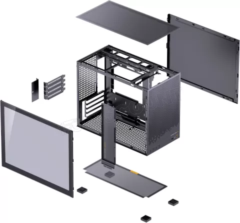 Photo de Boitier Mini Tour Micro ATX Jonsbo D32 STD avec panneau vitré (Noir)