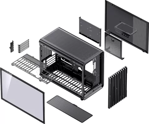 Photo de Boitier Mini Tour Micro ATX Jonsbo D33 avec panneau vitré (Noir)