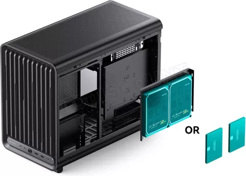 Photo de Boitier Mini Tour Micro ATX Jonsbo D33 avec panneau vitré (Noir)