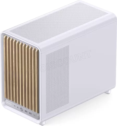 Photo de Boitier Mini Tour Micro ATX Jonsbo D33 Wood avec panneau vitré (Blanc)