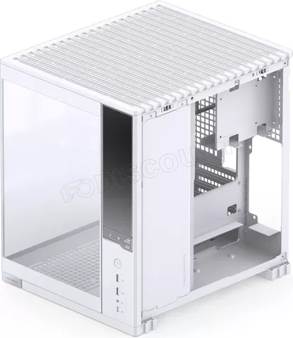 Photo de Boitier Mini Tour Micro ATX Jonsbo D34 avec panneaux vitrés (Blanc)