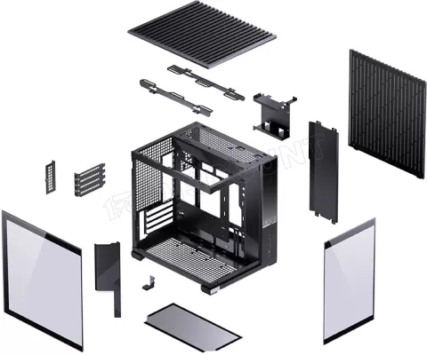 Photo de Boitier Mini Tour Micro ATX Jonsbo D34 avec panneaux vitrés (Noir)