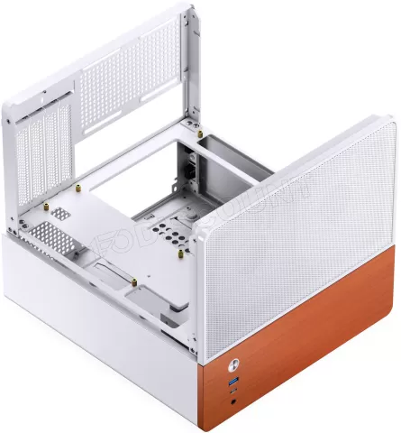 Photo de Boitier Mini Tour Micro ATX Jonsbo V12 avec panneaux vitrés (Blanc)