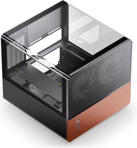 Photo de Boitier Mini Tour Micro ATX Jonsbo V12 avec panneaux vitrés (Noir)