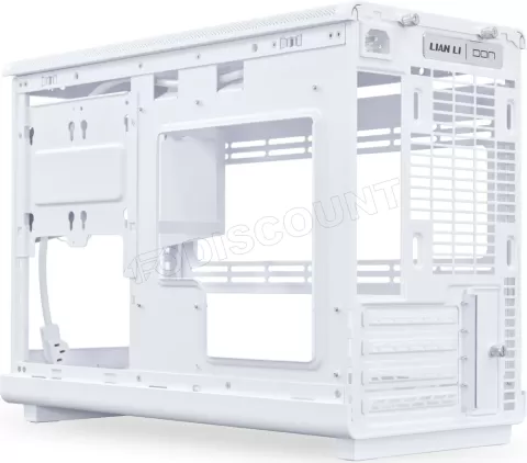 Photo de Boitier Mini Tour Micro ATX Lian-Li A3X-mATX avec panneau vitré (Blanc/Marron)