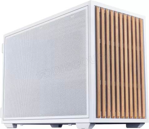 Photo de Boitier Mini Tour Micro ATX Lian Li B4 (Blanc/Bois)