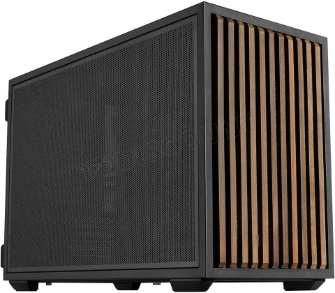 Photo de Boitier Mini Tour Micro ATX Lian Li B4 (Noir/Bois)