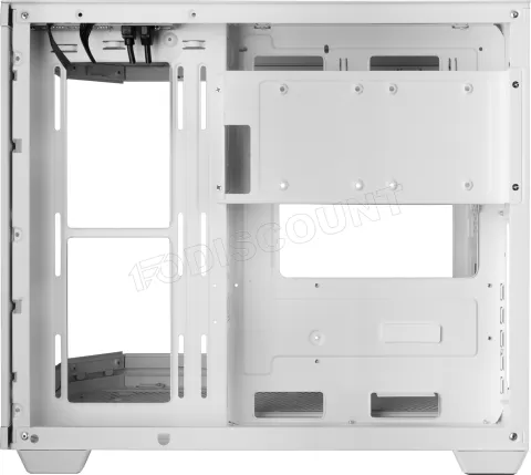 Photo de Boitier Mini Tour Micro ATX Mars Gaming MC-3T Core LCD M avec panneaux vitrés (Blanc)