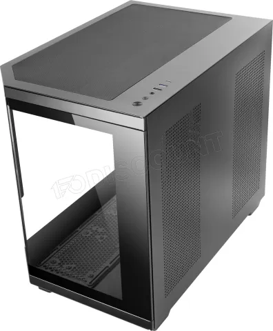 Photo de Boitier Mini Tour Micro ATX Mars Gaming MC-3T Core LCD M avec panneaux vitrés (Noir)