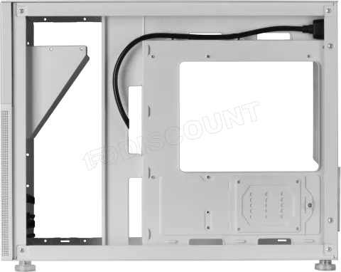 Photo de Boitier Mini Tour Micro ATX Mars Gaming MC-LCD avec panneau vitré (Blanc)